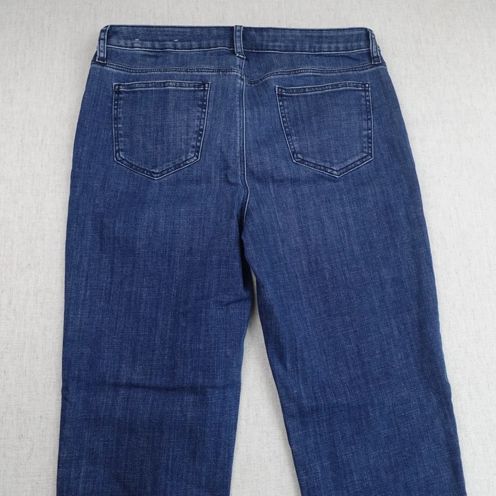 Chicos So Slimming Jeans US10 Blue Girfriend Slim Leg Ankle Mid Rise Medium Wash - Picture 3 of 13